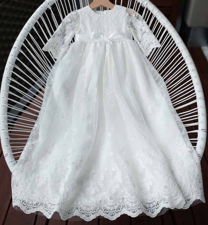 Alice Taufkleid Maßanfertigung Festkleid Mädchenkleid Babykleid Bild 1