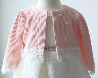 Bolero baby jacket to christening gown jacket