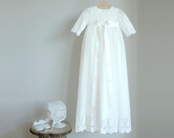 Midori 100% custom-made 2-piece christening dress family dress hat