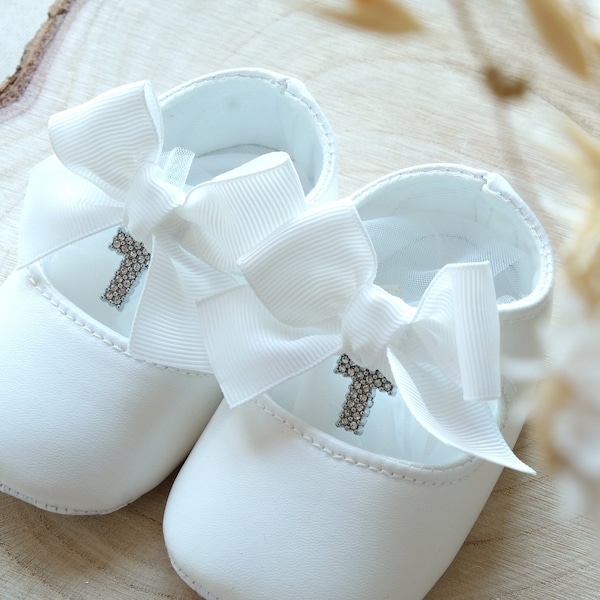 Chaussures de baptême chaussures bébé avec croix chrétienne / orthodoxe