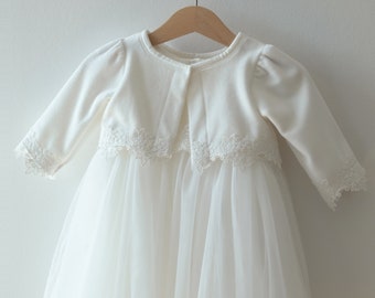 Alona avec/sans boléro robe de baptême robe de soirée filles robe bébé robe Batipsm robe