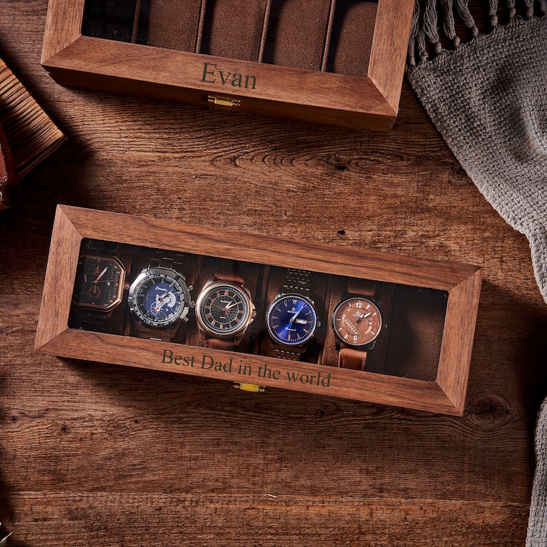 Buy Custom Engraved Watch Box Gift for Dad Birthday Gift for Men