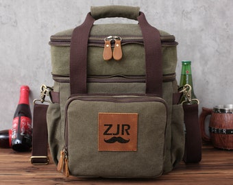 Personalized Groomsmen Cooler, Custom Beer Cooler, Monogrammed Groomsmen Gifts, Gift for Groom, Groomsman Gift Proposal, Father's Day Gift