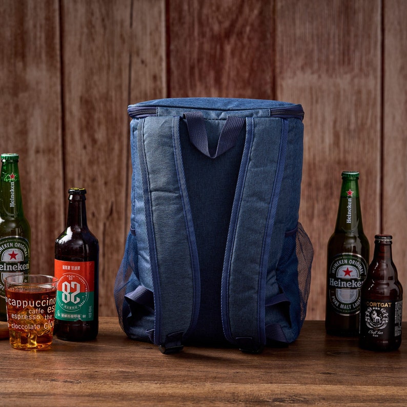 Personalized Groomsmen Gift Bag Custom Cooler Backpack Groomsman Gift Insulated Cooler Beer Bag Hiking Cooler Bag Father's Day Gift for Him image 10