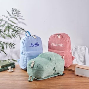 Sac à dos brodé personnalisé Sac à dos personnalisé pour enfants Cartable d'école mignon Cadeau de demoiselle d'honneur personnalisé Sac d'école cadeau pour enfant Cadeau d'école