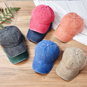 Custom Text Embroidered Hat, Personalized Dad Cap, Vintage Baseball Hat, Gift For New Dad Mom, Gift For Bride, Bachelorette, Christmas Gift
