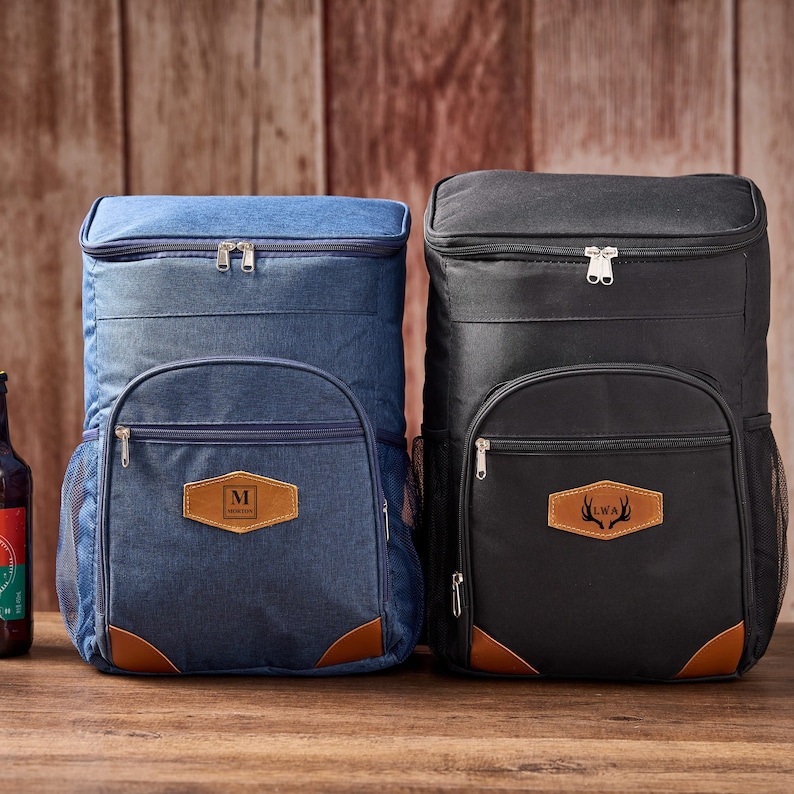 Personalized Groomsmen Gift Bag Custom Cooler Backpack Groomsman Gift Insulated Cooler Beer Bag Hiking Cooler Bag Father's Day Gift for Him image 5