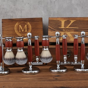 Personalized Groomsmen Gifts, Best Man Gift Set, Wood Razor Personalized, Bachelor Party Gifts, Wedding Party Gift Sets, Usher Gifts