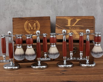 Personalized Groomsmen Gifts, Best Man Gift Set, Wood Razor Personalized, Bachelor Party Gifts, Wedding Party Gift Sets, Usher Gifts