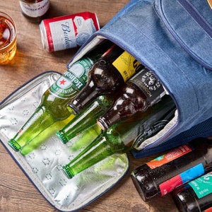 Personalized Groomsmen Gift Bag Custom Cooler Backpack Groomsman Gift Insulated Cooler Beer Bag Hiking Cooler Bag Father's Day Gift for Him image 9