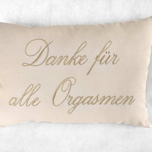 Kissen bestickt mit Wunschtext oder Name Geschenk/geschenk für Lover/Geschenk Liebhaber/Ehemann Freund Mann  Geliebte