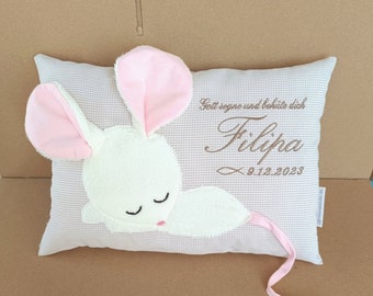 Mäuse Kissen mit Namen Geschenk zur Geburt  Baby Namenskissen Maus /Taufe Geschenk/Taufgeschenk/taufkissen