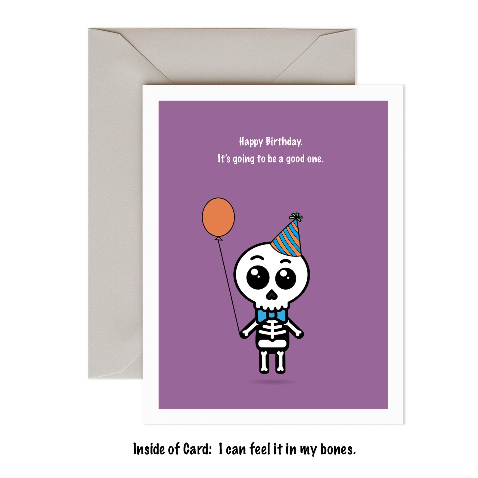 Funny Birthday Card IN MY BONES | Etsy
