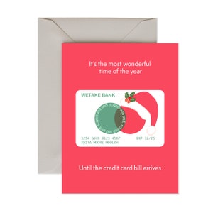 Tarjeta de Navidad Familiar - Scratch and Sniff - CRÉDITO DE NAVIDAD