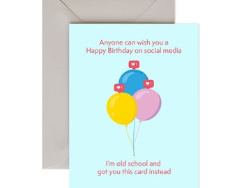 Funny Birthday Card - Scratch and sniff  - SOCIAL BIRTHDAY