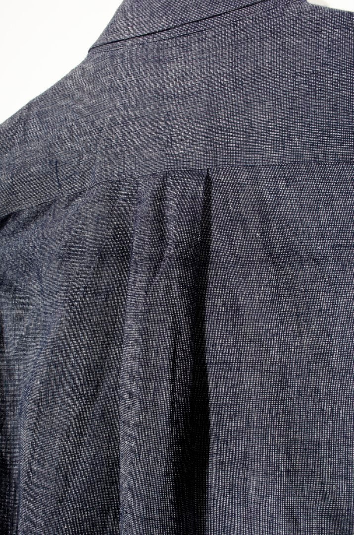 Handwoven Indigo Hidden Button Down Shirt / Men Shirt / Khadi | Etsy