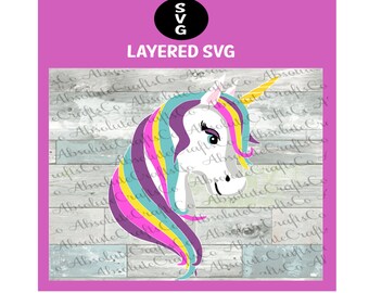 Download Colorful Unicorn Svg Etsy