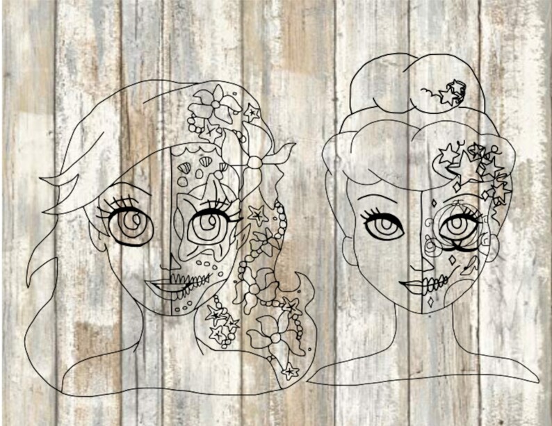 Free Free 334 Disney Princess Sugar Skull Svg SVG PNG EPS DXF File