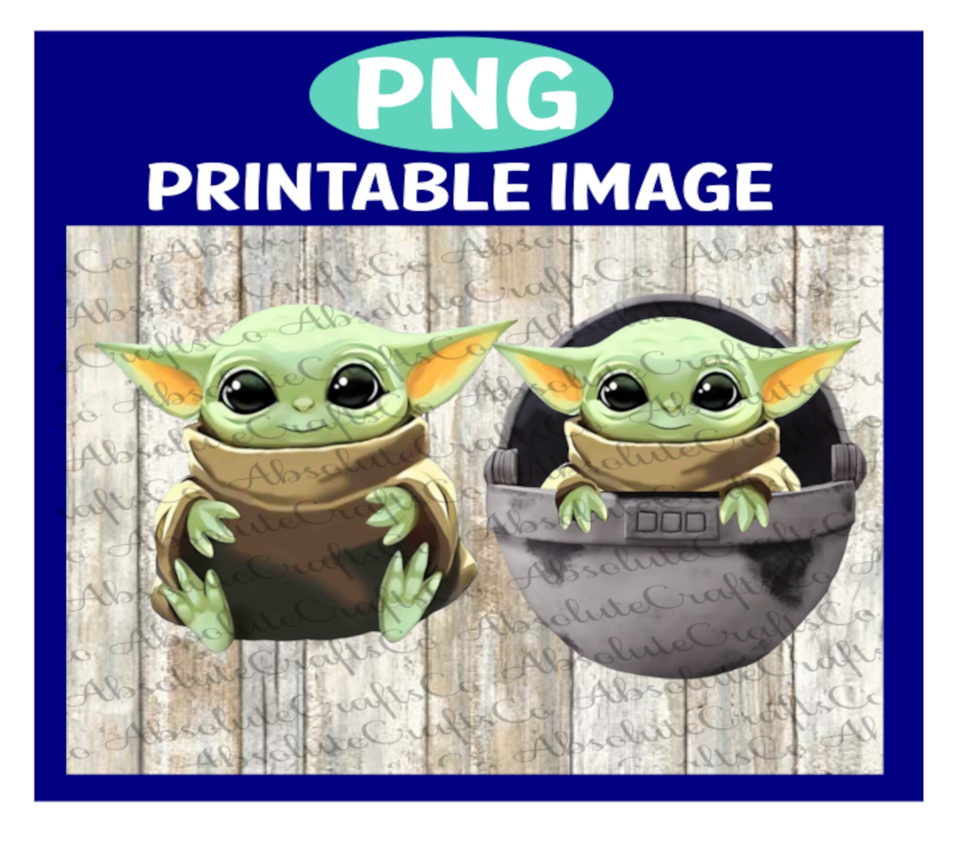 Baby Yoda Mandalorian The Child Star Wars Png Etsy