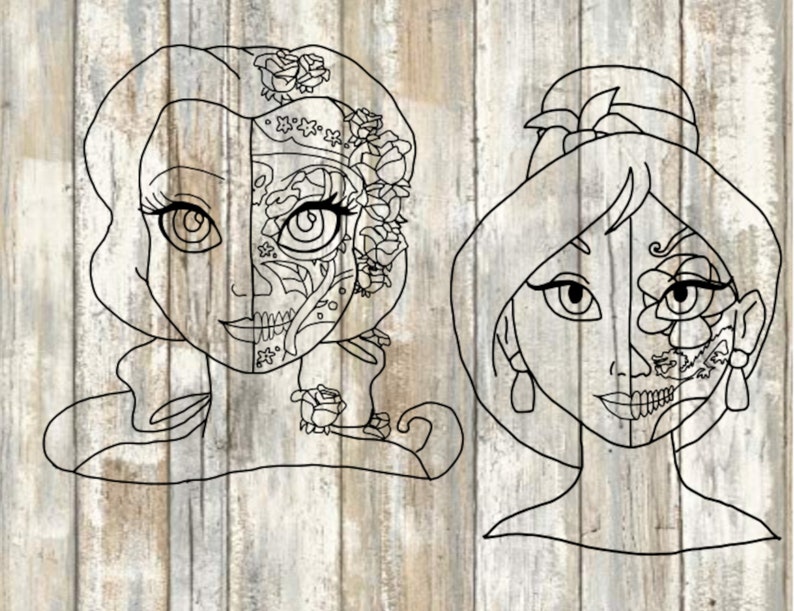 Free Free 334 Disney Princess Sugar Skull Svg SVG PNG EPS DXF File