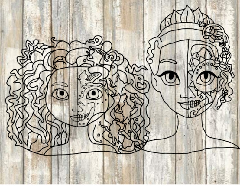 Free Free 334 Disney Princess Sugar Skull Svg SVG PNG EPS DXF File