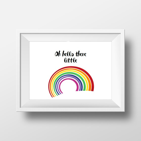Download Rainbow Baby Artwork New Baby Announcement Svg Dxf Png Nursery Wall Art Digital Instant Download Hello Little Rainbow Home Living Wall Decor Vadel Com