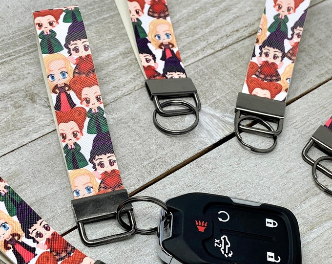 Hocus Pocus Halloween Themed Key Chain | Wristlet | Key Fob