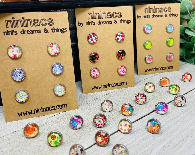 Floral Earrings  |  Set of 3  |  Choose Your Set