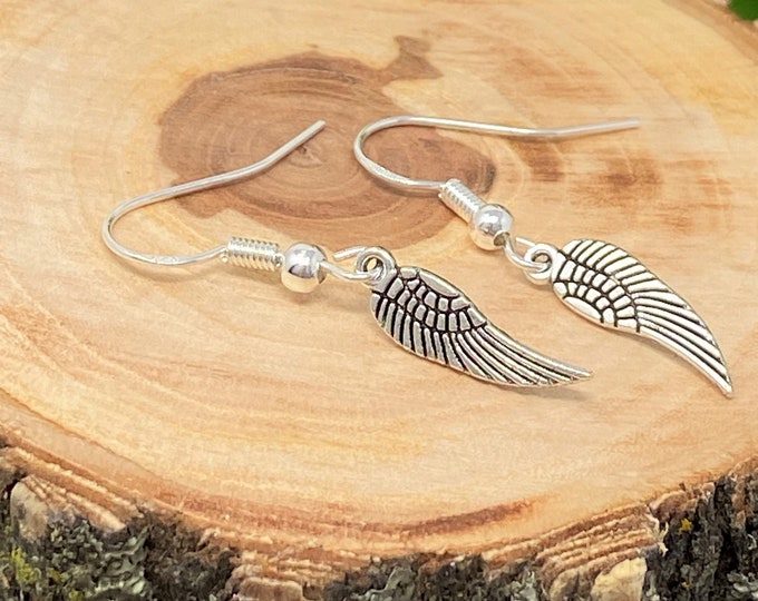 Tiny Angel Wing Earrings