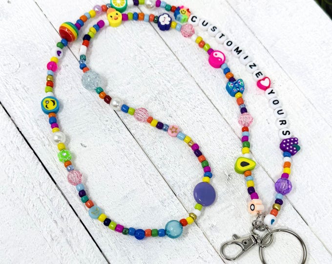 Custom Beaded Teacher Lanyards | Badge Holders