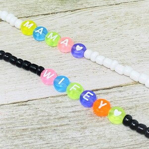 Custom Name Bead Bracelet, Personalized Initial Jewelry