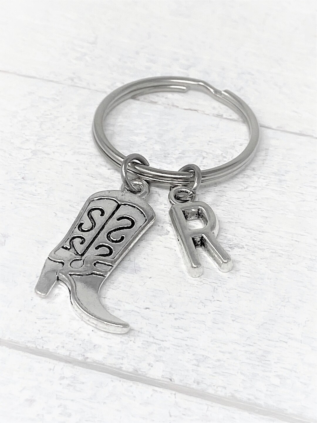 Cowboy Boot Keychain Boot Zipper Pull Boot Charm Custom Etsy