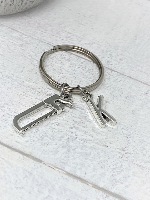 Keychains for Men, Personalized Keychains, Pick Tool and Add Initial, Gift for Men, Handyman Keychain, Tool Keychains, Father's Day Gift