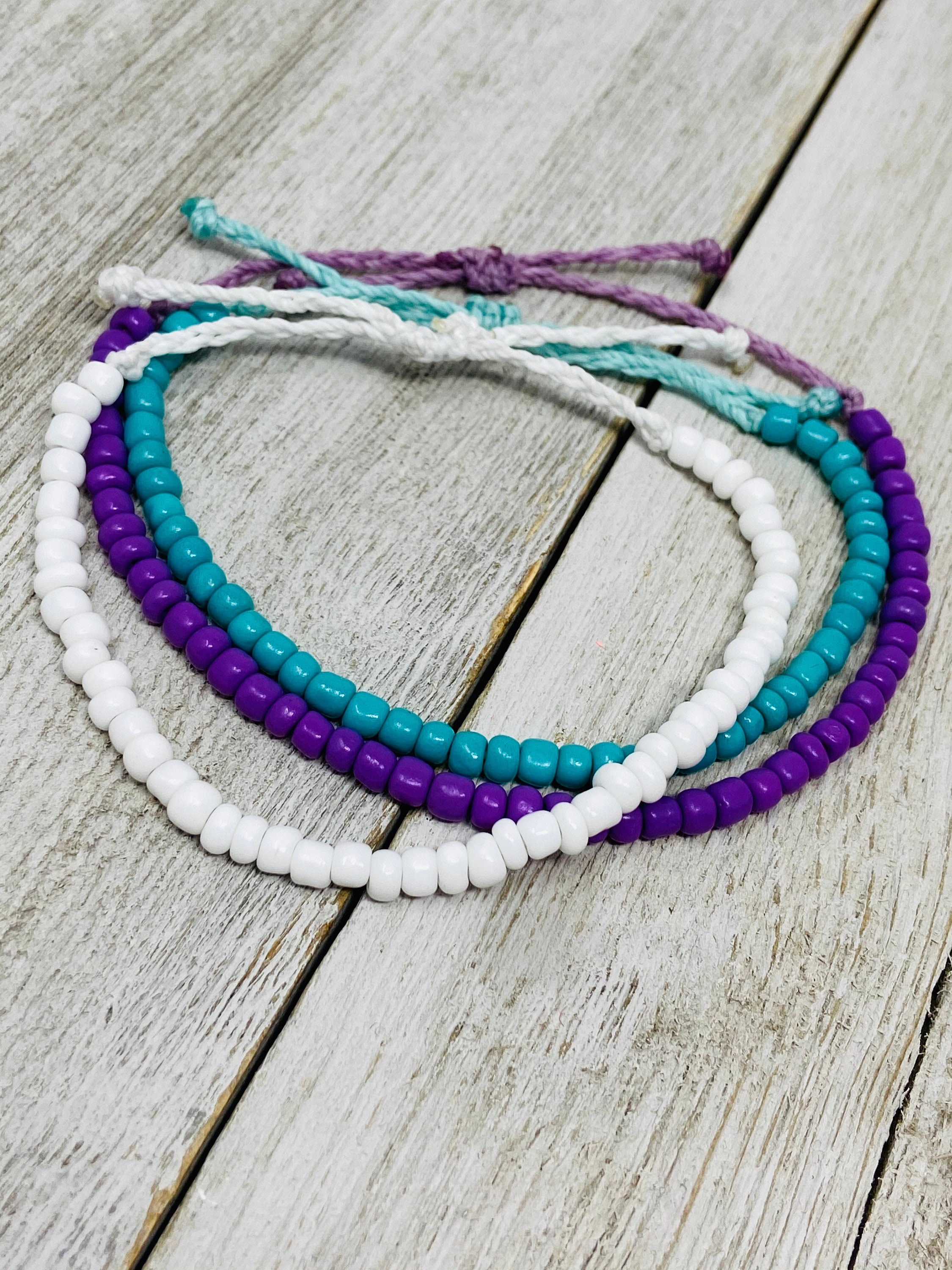 Beaded Bracelet, Waterproof Bracelet, Adjustable Bracelet, Choose Your