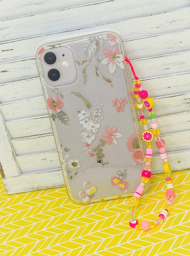 Phone Charms Y2K Style Beaded Phone Charms Fruity Beaded Etsy