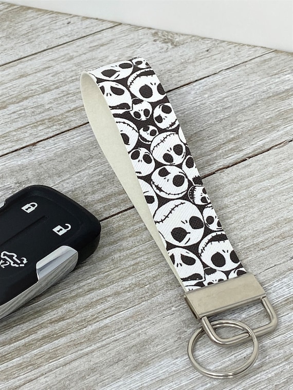 Nightmare Before Christmas, Jack and Sally Key Chains, Halloween Key Chain, Pick from 3, Key Chain, Faux Leather Key Chain, Halloween, Gift
