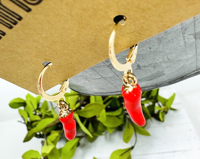 Tiny Chili Pepper Earrings