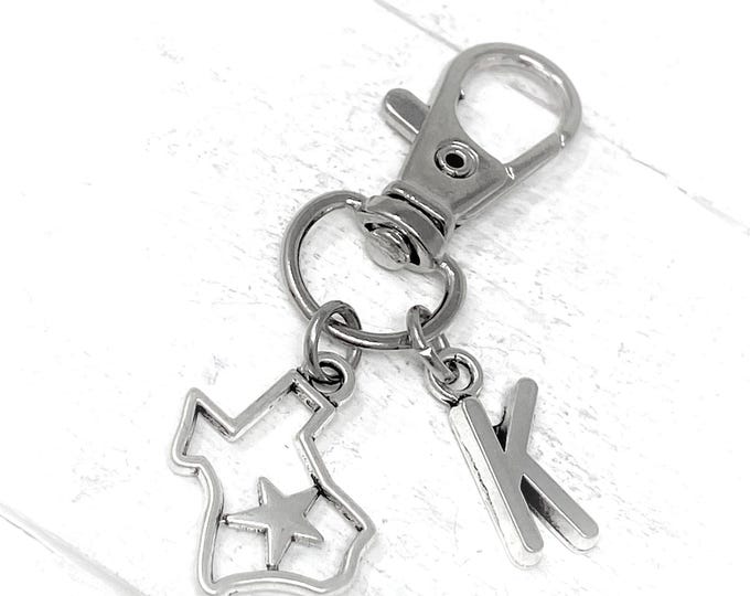 Texas Personalized Keychain | Add Initial