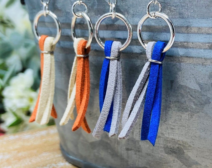 Game Day Colored Mini Tassel Earrings | Team Colors