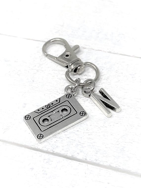 Cassette Personalized Keychain | Add Initial