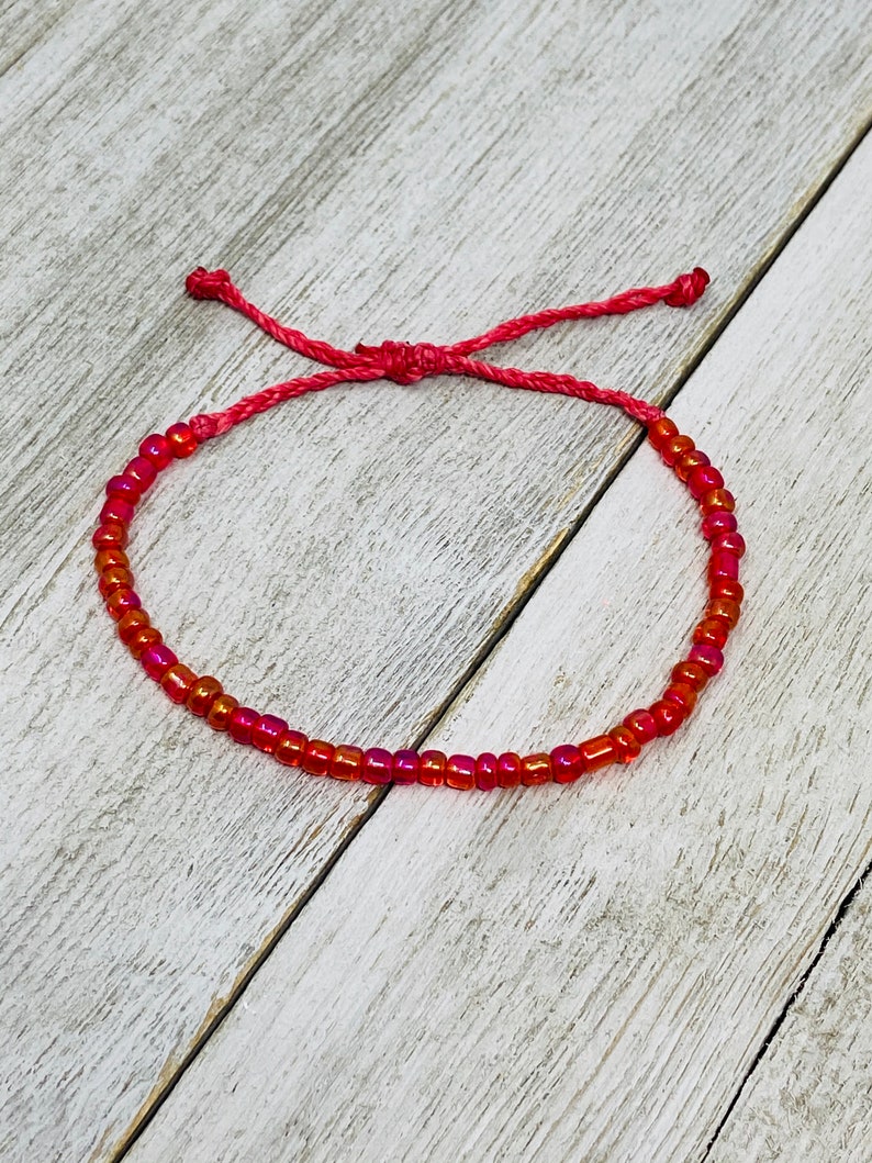 Pastel Bracelets Choose Your Color Waterproof Bracelet Beaded Bracelet Adjustable Bracelet