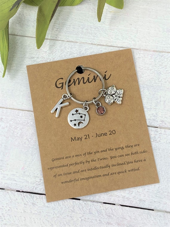 Zodiac Keychain, Birthstone Keychain, Constellation, Astrology, Zodiac Signs, Zodiac Astrology, Virgo Gift, Personalized Gift, Unique Gift