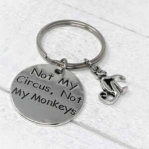 Monkey Personalized Keychain | Add Initial