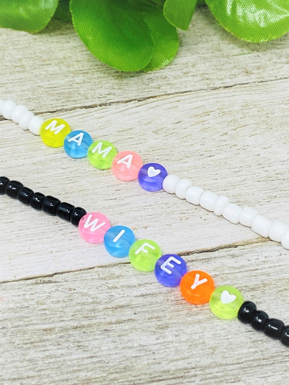Name Bracelet, Letter Bracelet, Mama Bracelet, Customized Bead Bracelet, Custom Name Bracelet, Personalized Bracelet, Initial bracelet, Gift