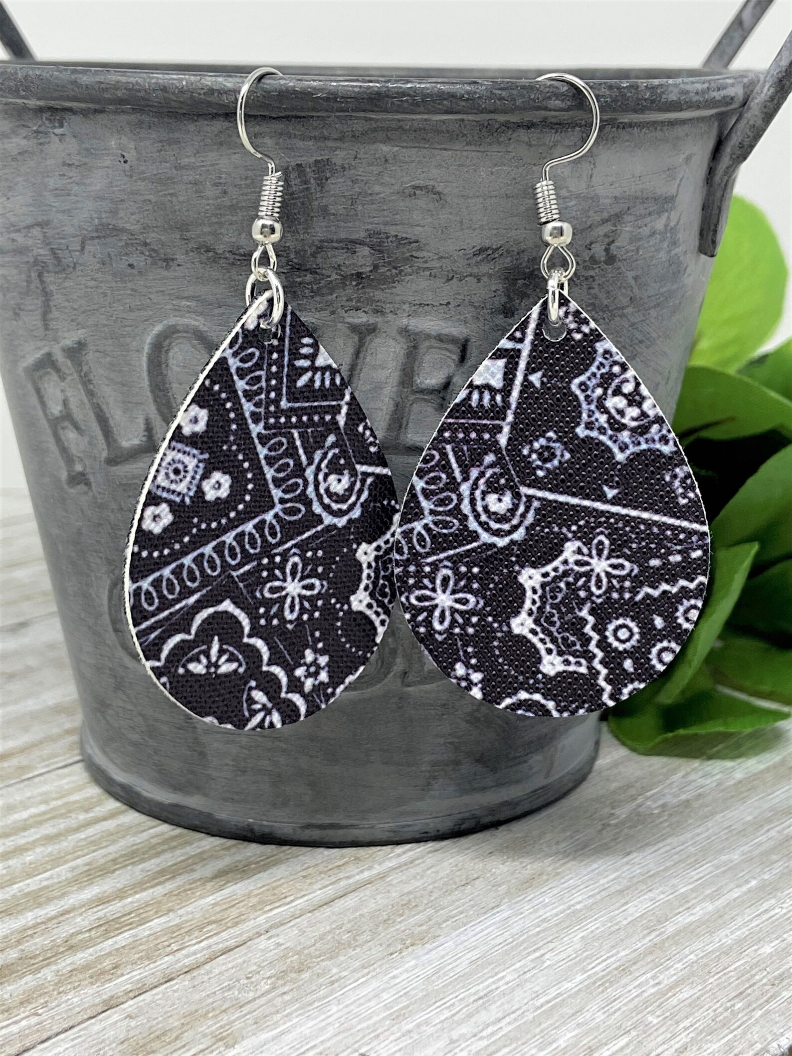 Paisley Earrings Bandana Earrings Bandana Print Earrings Etsy