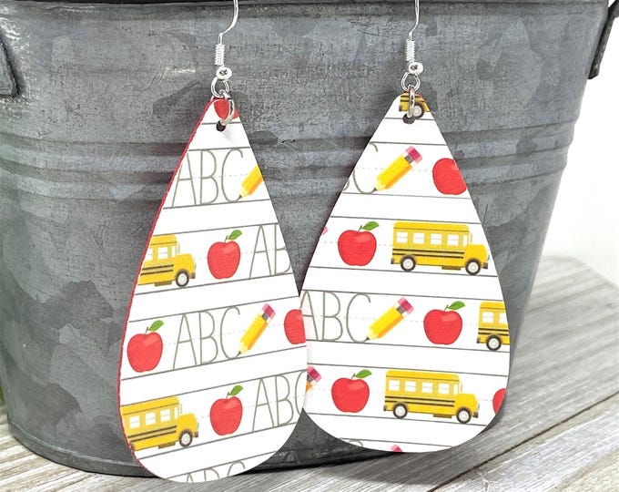 Teacher Gift | School Bus Earrings