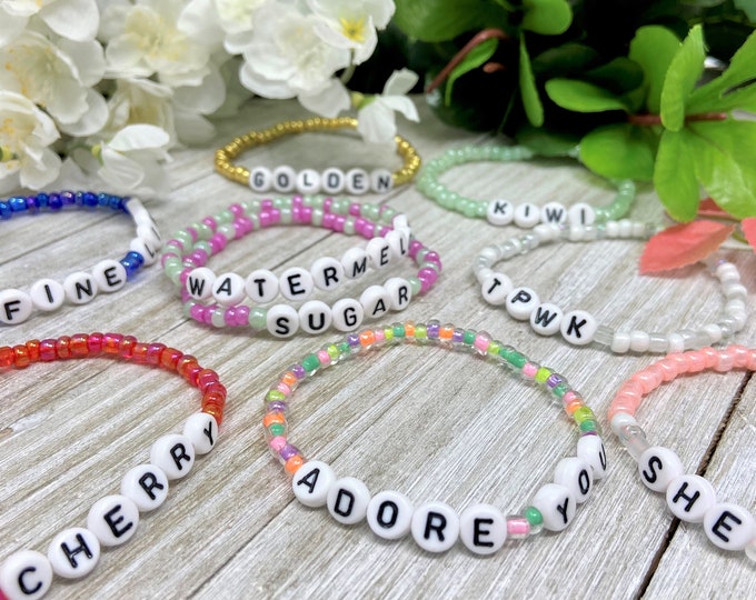 Harry Styles Inspired Bracelets, Sushi, Watermelon Sugar Bracelet, TPWK Bracelet, Fine Line Bracelet, Kiwi Bracelet, Friendship Bracelets