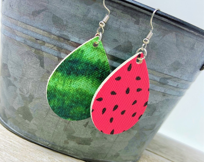 Watermelon Themed Double-Sided Earrings | Mommy and Daughter Earrings