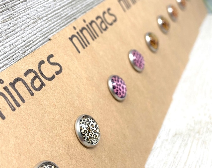 Animal Pattern Glass Earrings | Many to choose from