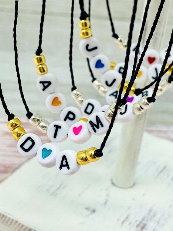 Initial Bracelet, Double Initial Bracelets, Boyfriend Bracelets, Girlfriend Bracelet, Couples Bracelet, Friendship Bracelets, Valentine Gift